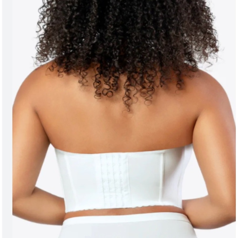 Parfait 34B NWT White Strapless Longline Corset Bra Pearl White - Picture 2 of 10